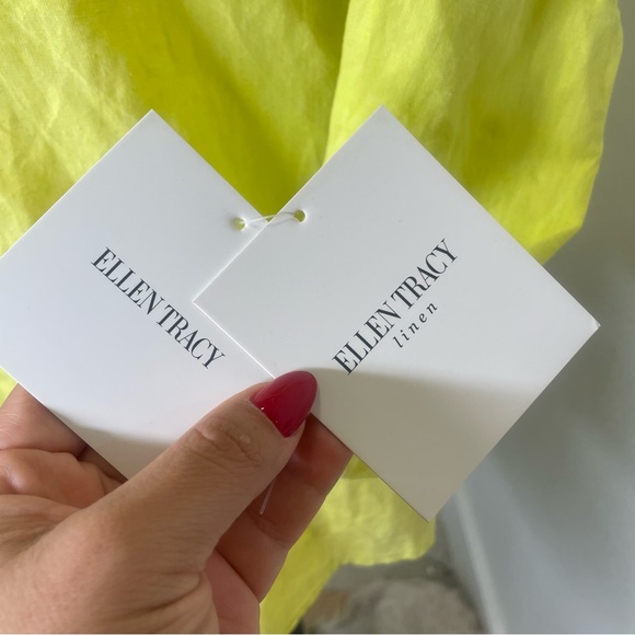 ELLEN TRACY LINEN TUNIC SIZE SMALL - Picture 8 of 10